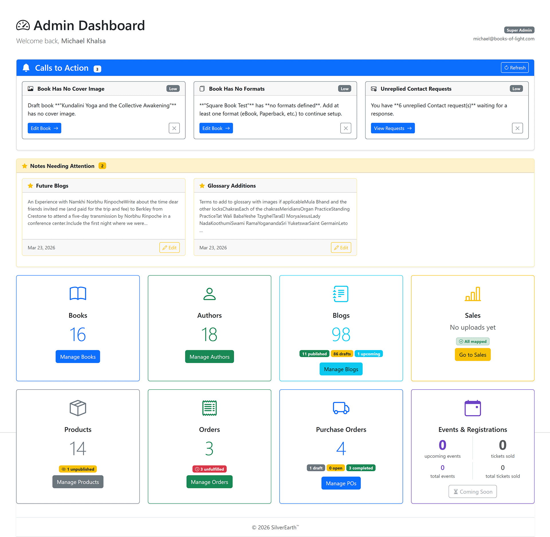 Admin Dashboard
